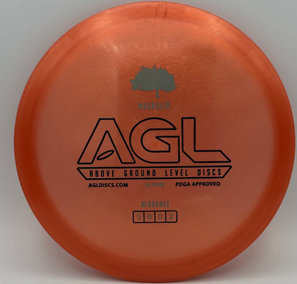 AGL Discs - Burnt Orange Alpine Magnolia (AGL Bar Stamp)