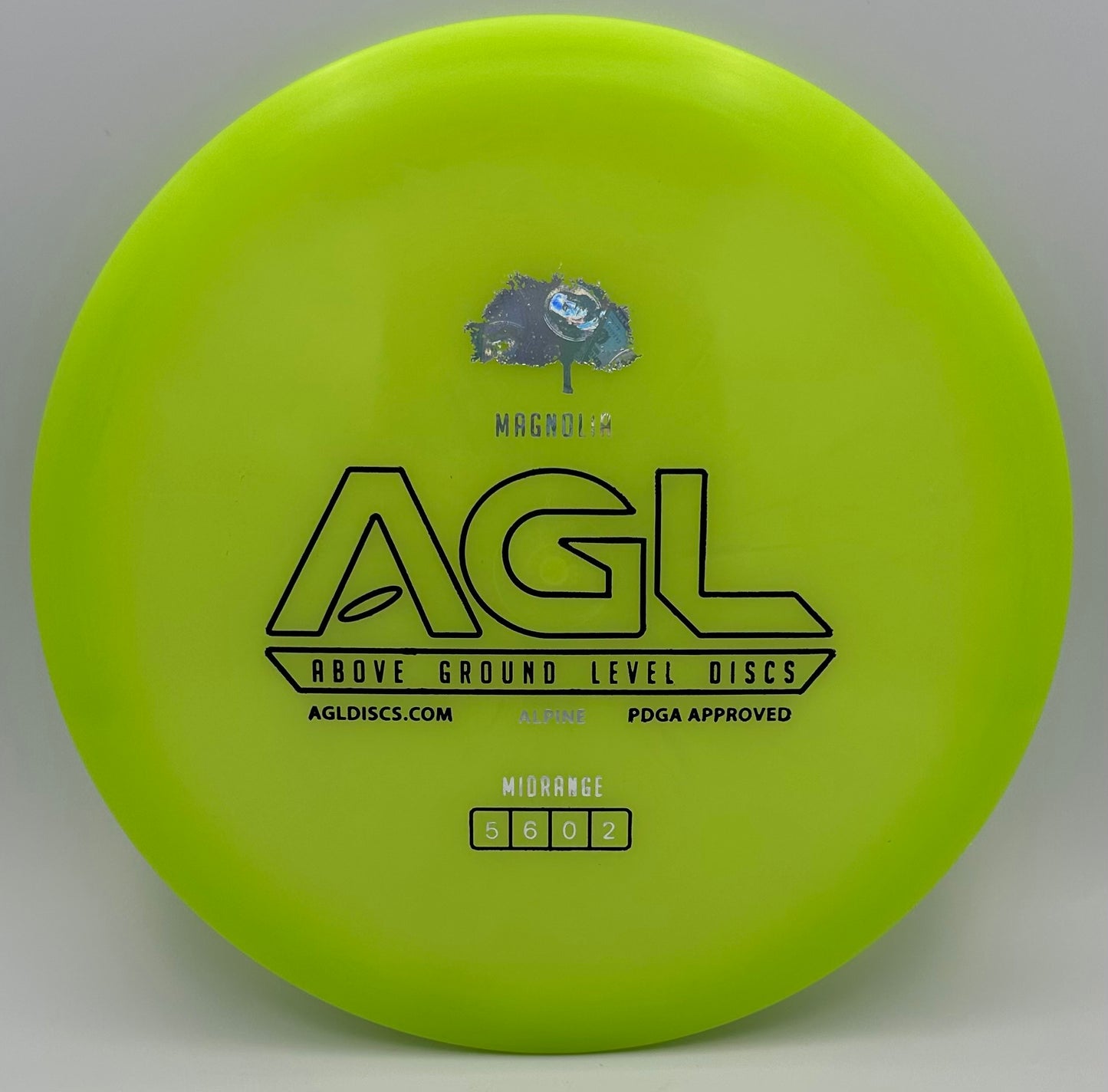 AGL Discs - Slimy Green Alpine Magnolia (AGL Bar Stamp)