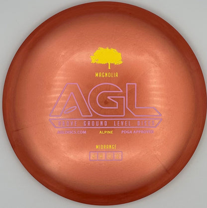 AGL Discs - Burnt Orange Alpine Magnolia (AGL Bar Stamp)