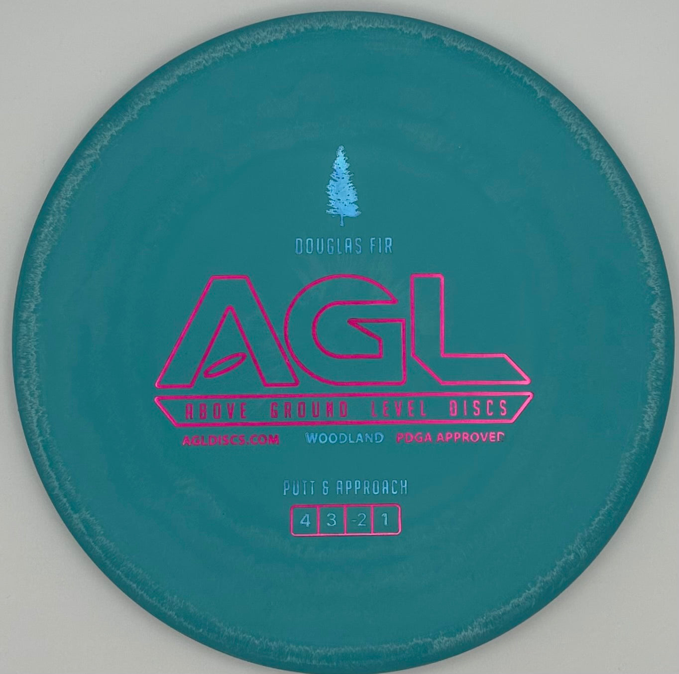 AGL Discs - Bahama Blue Woodland Douglas Fir (AGL Bar Stamp)