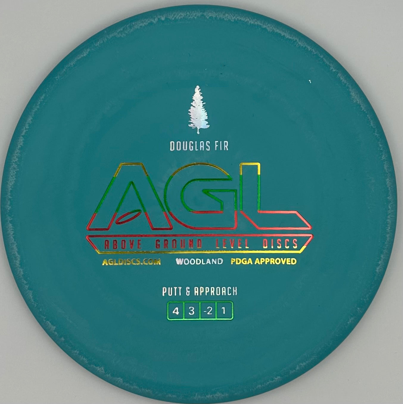 AGL Discs - Bahama Blue Woodland Douglas Fir (AGL Bar Stamp)