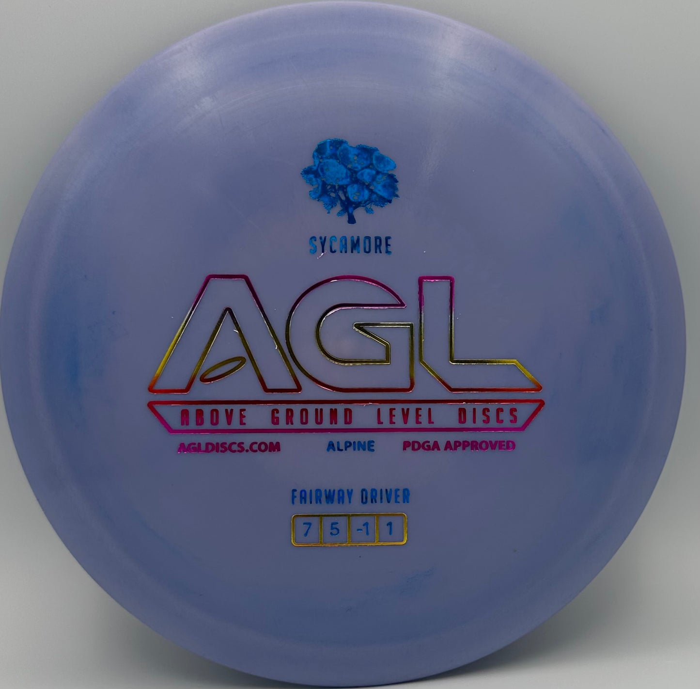 AGL Discs - Blurple Alpine Sycamore (AGL Bar Stamp)