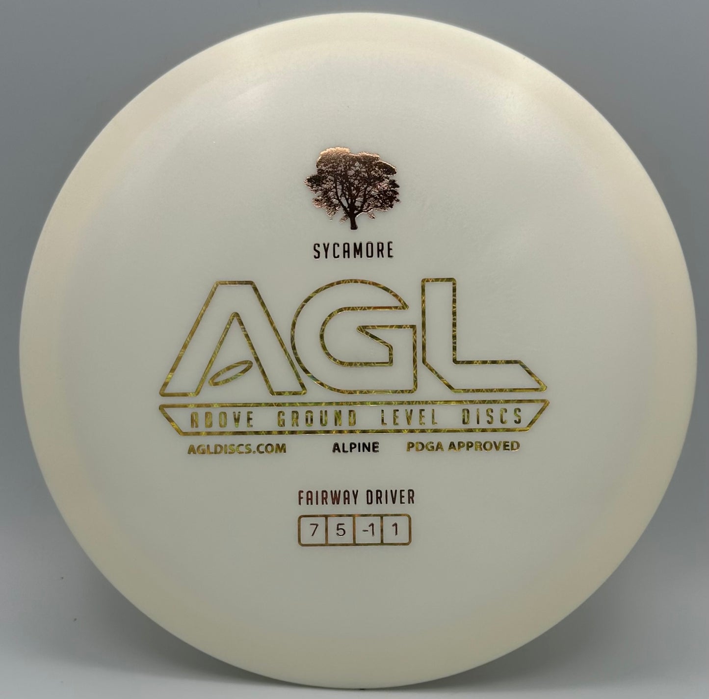 AGL Discs - Daisy White Alpine Sycamore (AGL Bar Stamp)