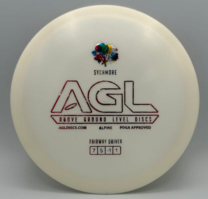 AGL Discs - Daisy White Alpine Sycamore (AGL Bar Stamp)