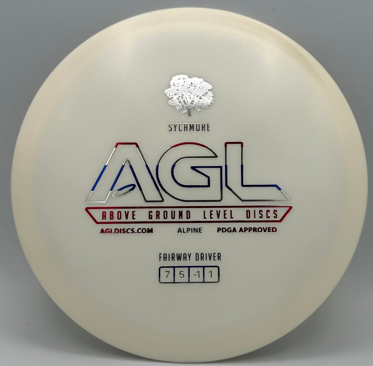 AGL Discs - Daisy White Alpine Sycamore (AGL Bar Stamp)