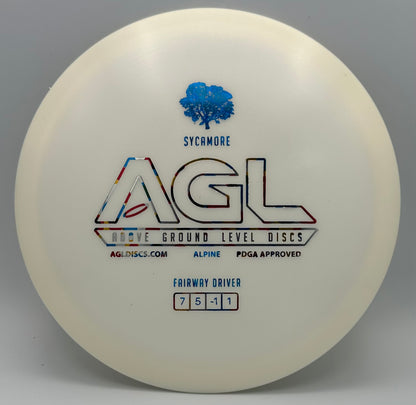 AGL Discs - Daisy White Alpine Sycamore (AGL Bar Stamp)