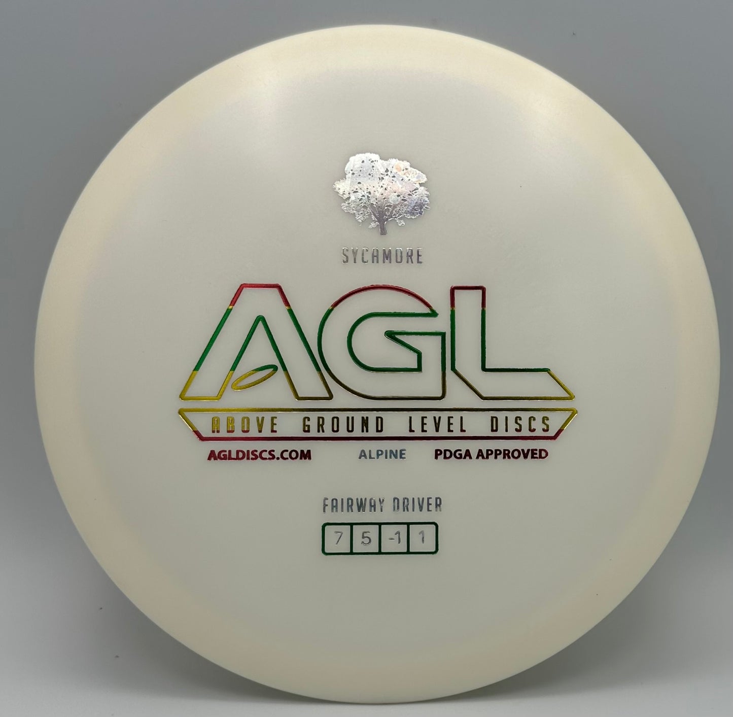 AGL Discs - Daisy White Alpine Sycamore (AGL Bar Stamp)