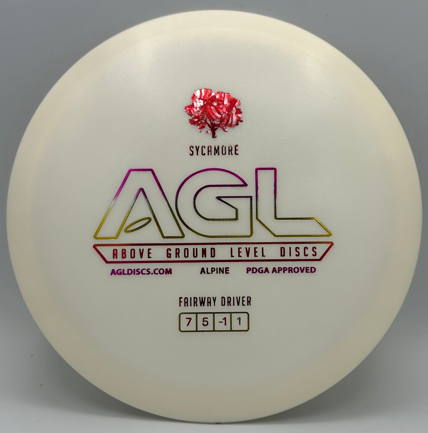 AGL Discs - Daisy White Alpine Sycamore (AGL Bar Stamp)