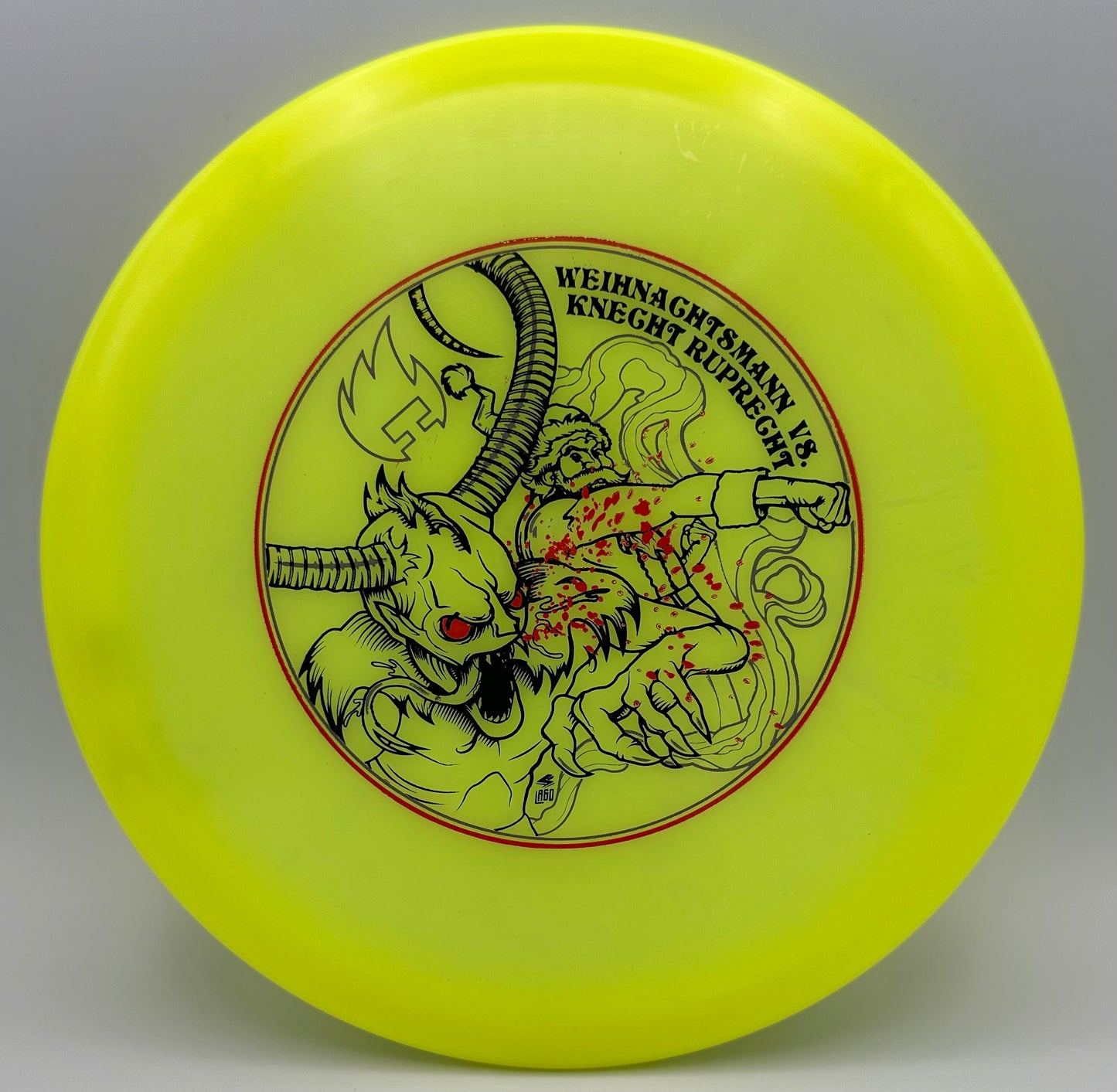 AGL Discs - Yellow Alpine Spruce (Father Time V. Krampus Stamp)