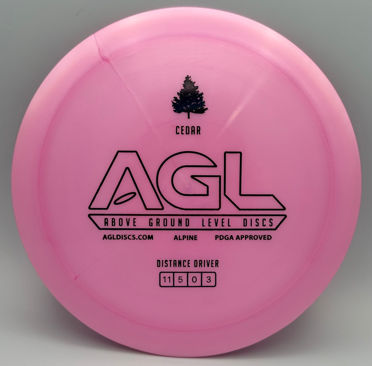 AGL Discs - Pink Alpine Cedar (AGL Bar Stamp)