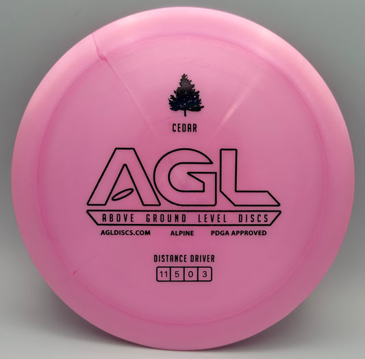 AGL Discs - Pink Alpine Cedar (AGL Bar Stamp)