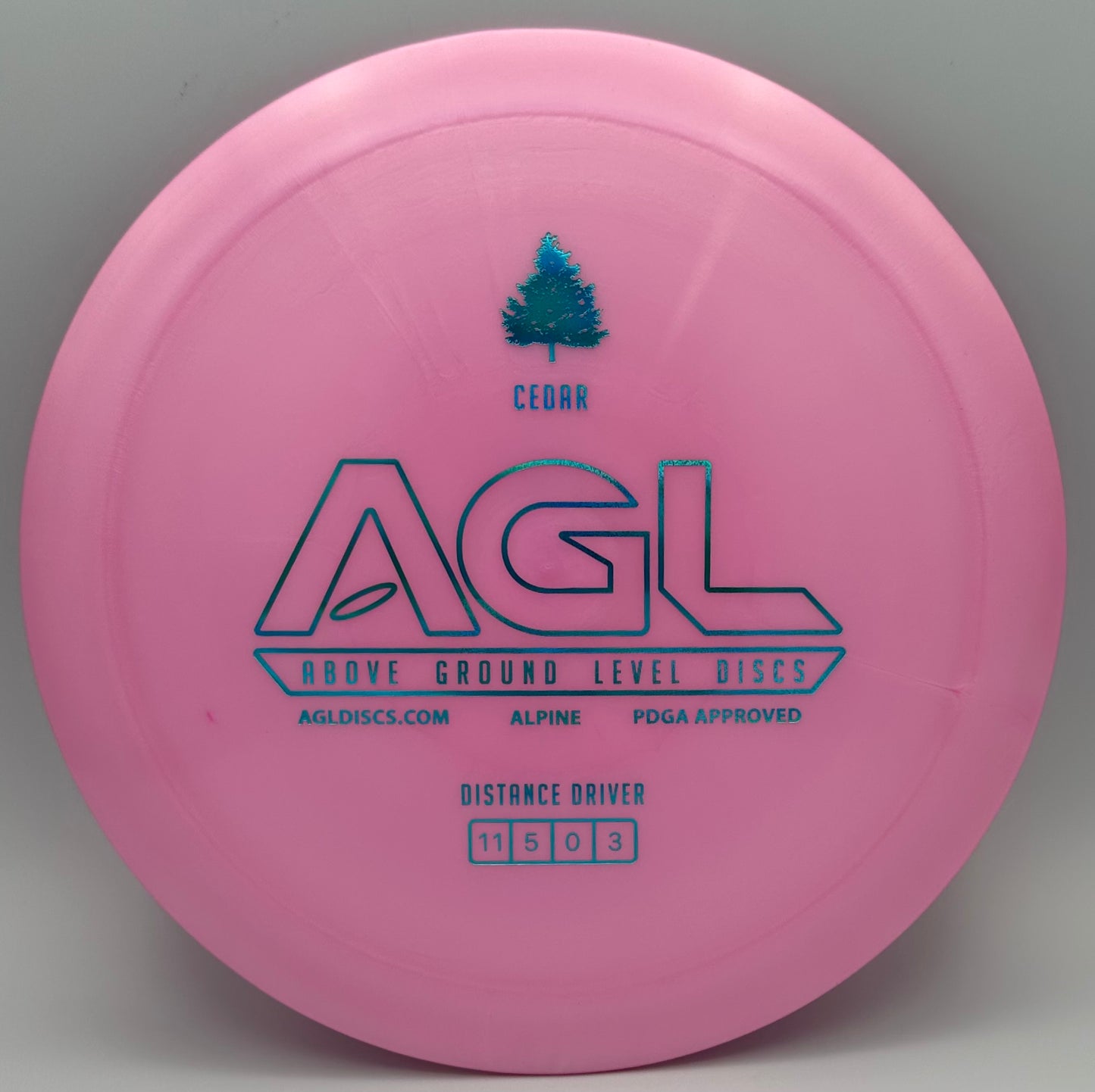 AGL Discs - Pink Alpine Cedar (AGL Bar Stamp)