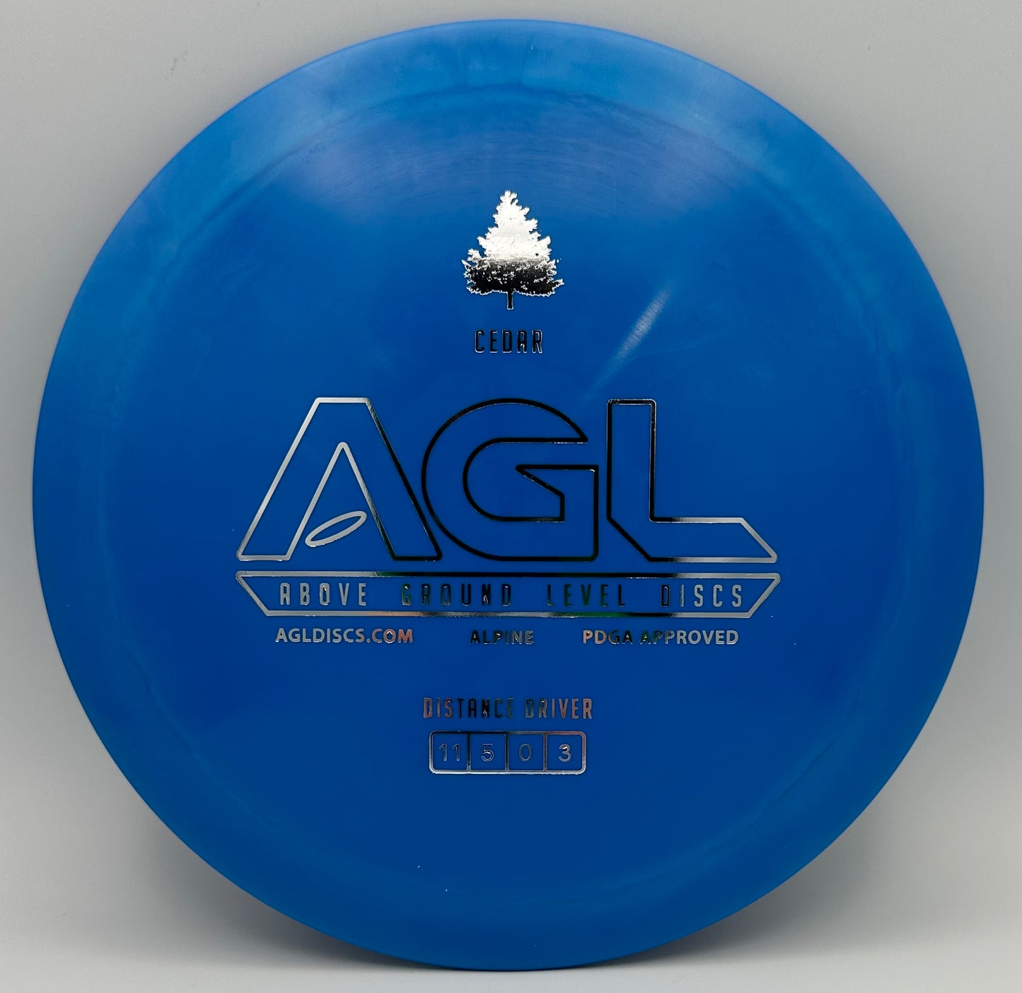 AGL Discs - Blue Alpine Cedar (AGL Bar Stamp)