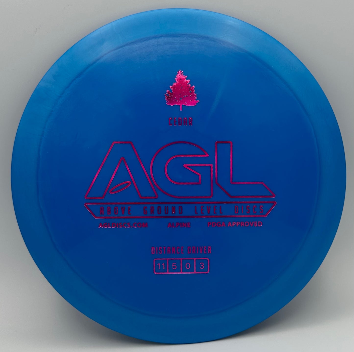 AGL Discs - Blue Alpine Cedar (AGL Bar Stamp)