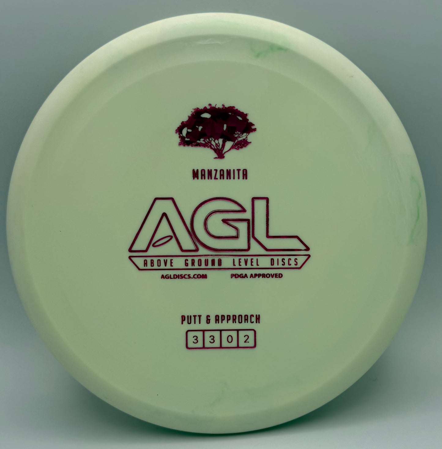 AGL Discs - Woodland Firm GLOW Manzanita (AGL Bar Stamp)