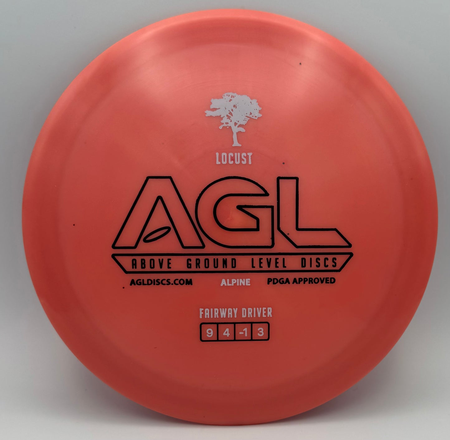 AGL Discs - Ribbon Red Alpine Locust (AGL Bar Logo)