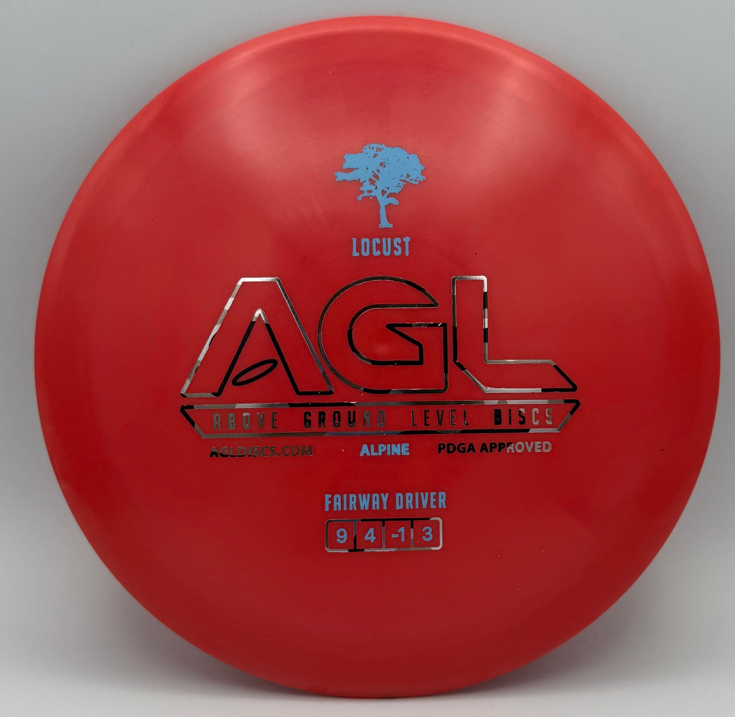 AGL Discs - Ribbon Red Alpine Locust (AGL Bar Logo)