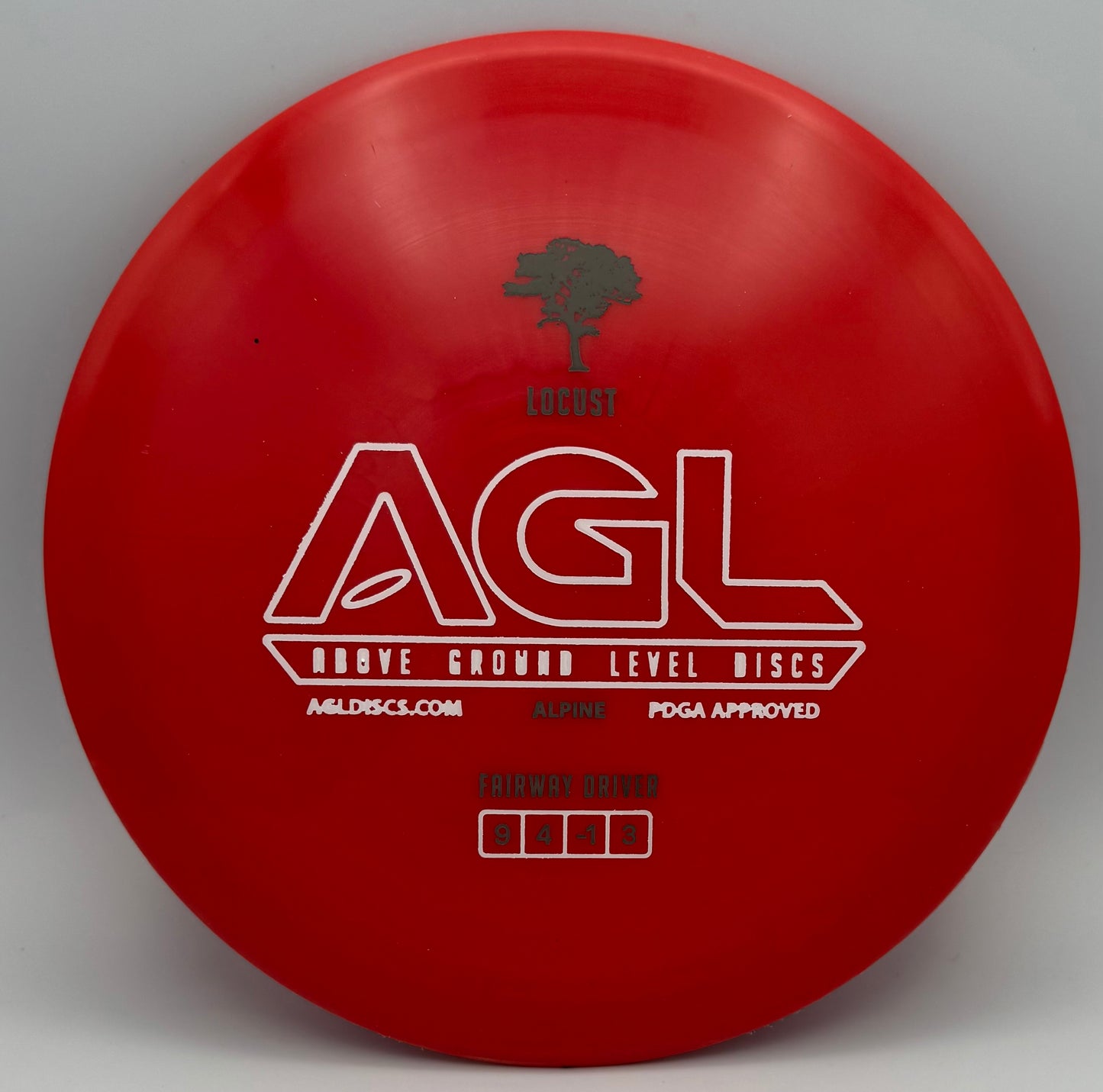 AGL Discs - Ribbon Red Alpine Locust (AGL Bar Logo)