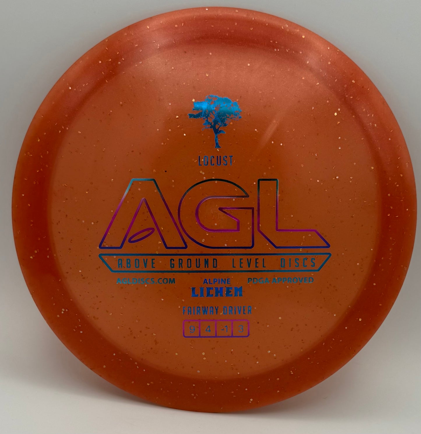 AGL Discs - Toasty Peach Alpine Lichen Locust (AGL Bar Stamp)