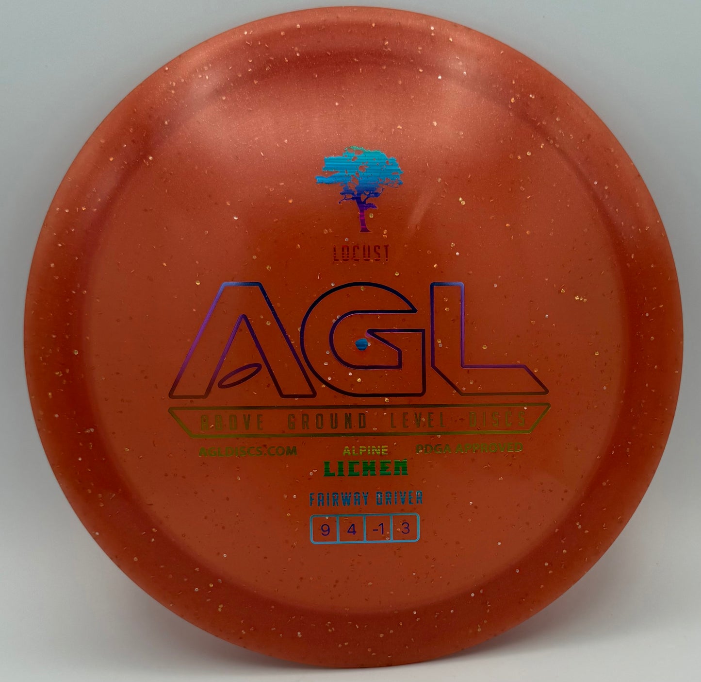 AGL Discs - Toasty Peach Alpine Lichen Locust (AGL Bar Stamp)