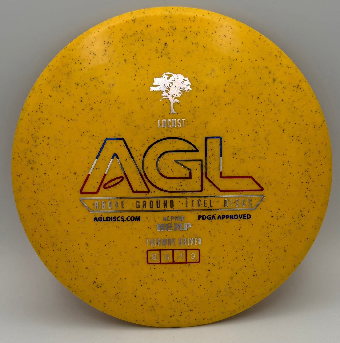 AGL Discs - Spicy Mustard Alpine Hemp Locust (AGL Bar Logo)