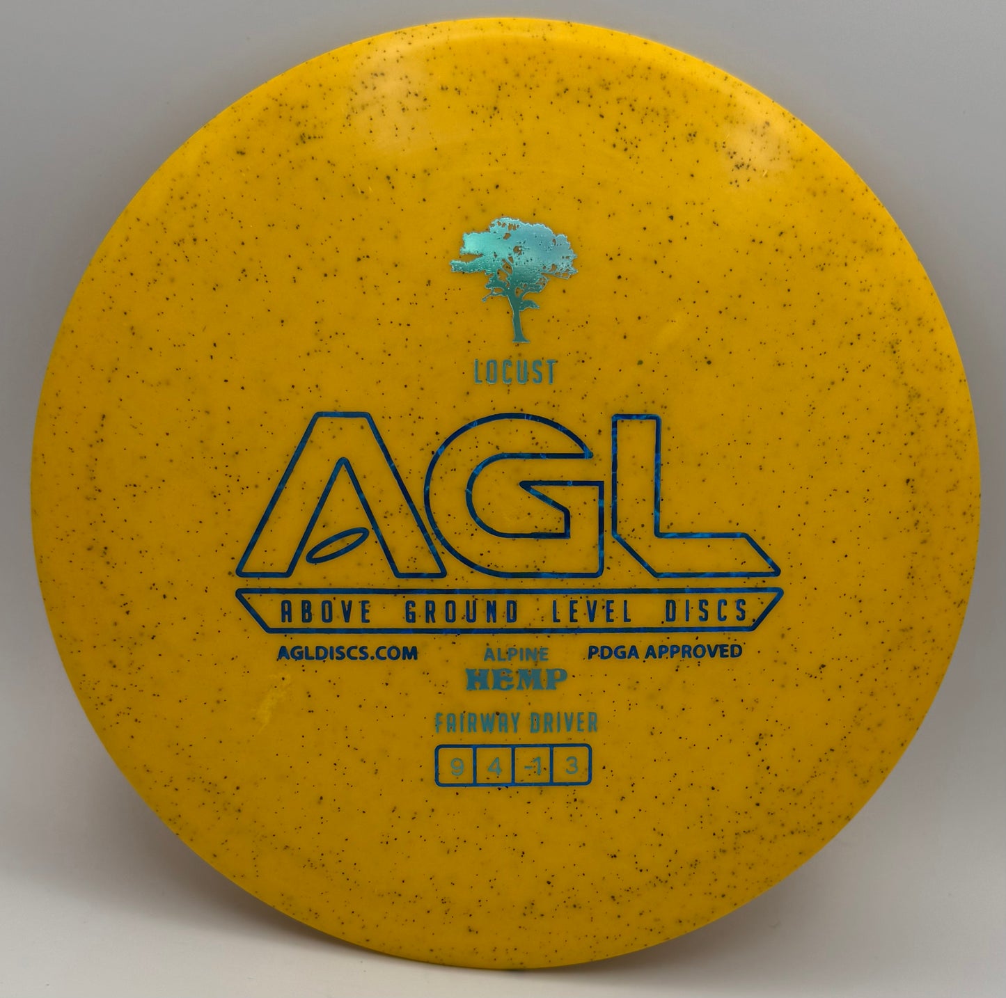 AGL Discs - Spicy Mustard Alpine Hemp Locust (AGL Bar Logo)