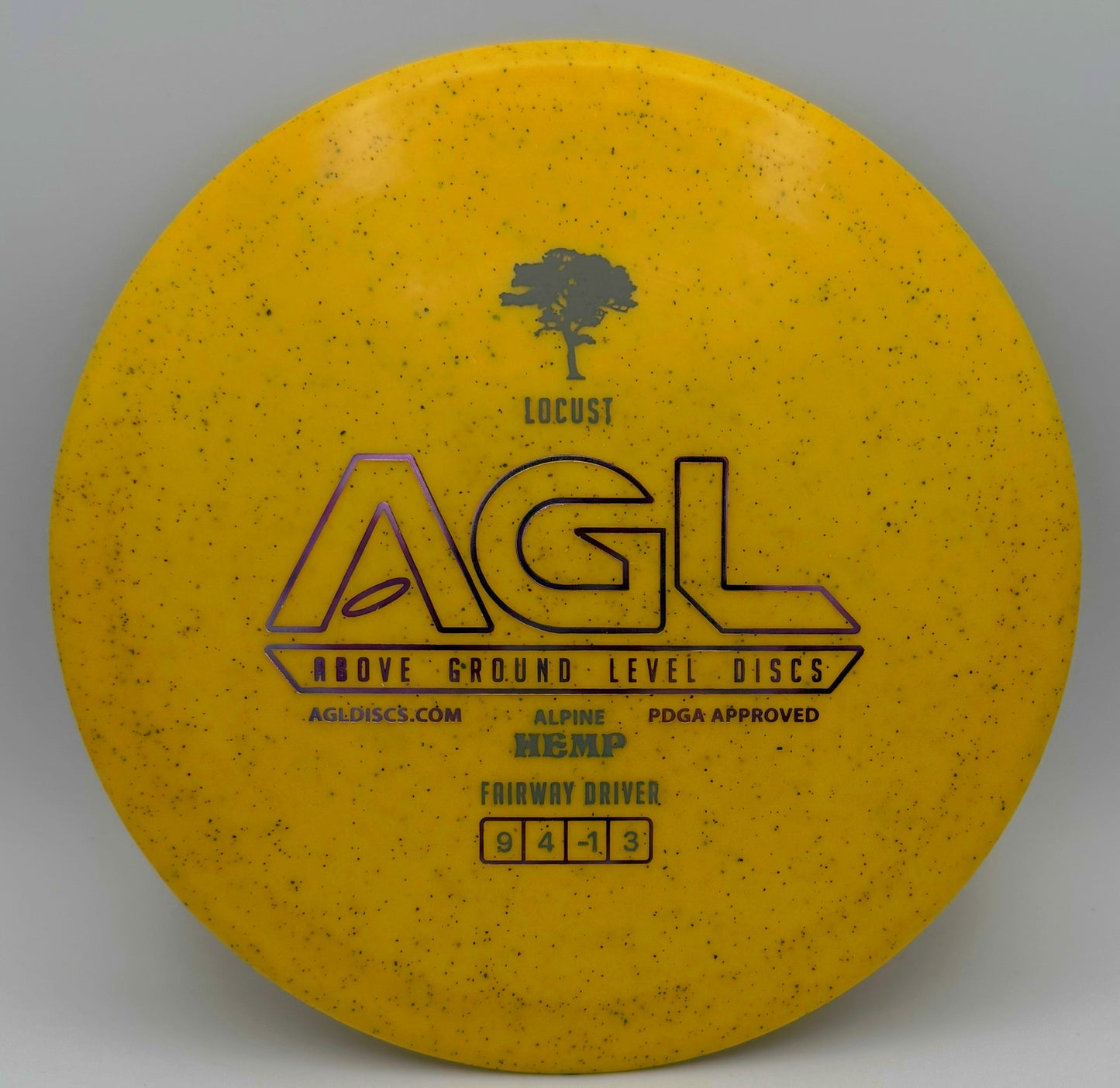 AGL Discs - Spicy Mustard Alpine Hemp Locust (AGL Bar Logo)