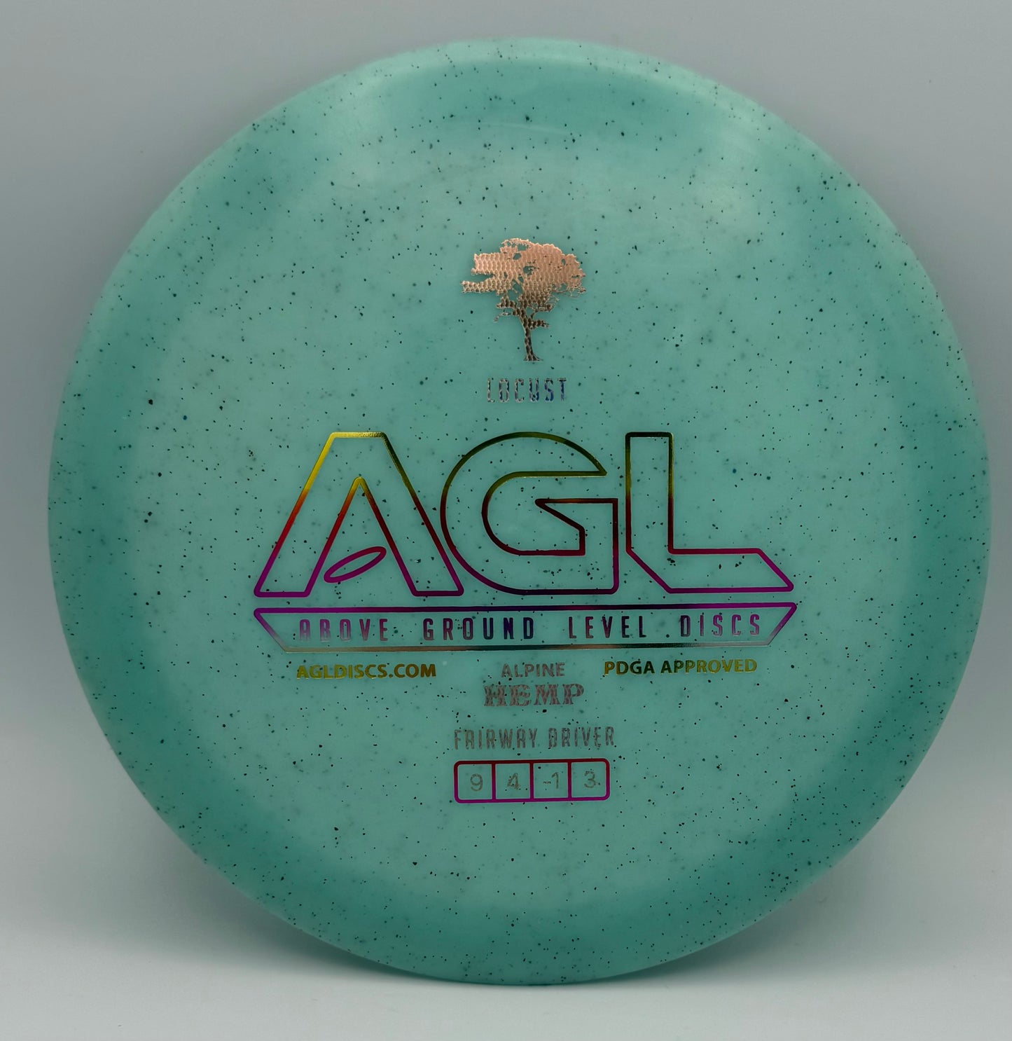 AGL Discs - Powder Blue Alpine Hemp Locust (AGL Bar Stamp)