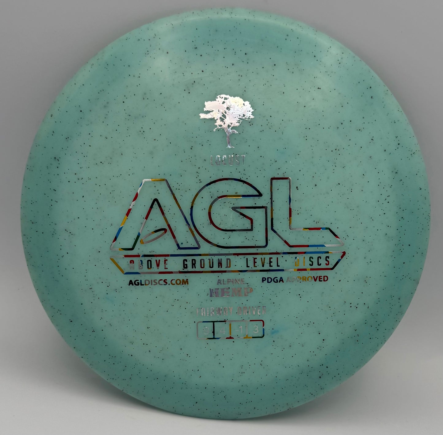 AGL Discs - Powder Blue Alpine Hemp Locust (AGL Bar Stamp)