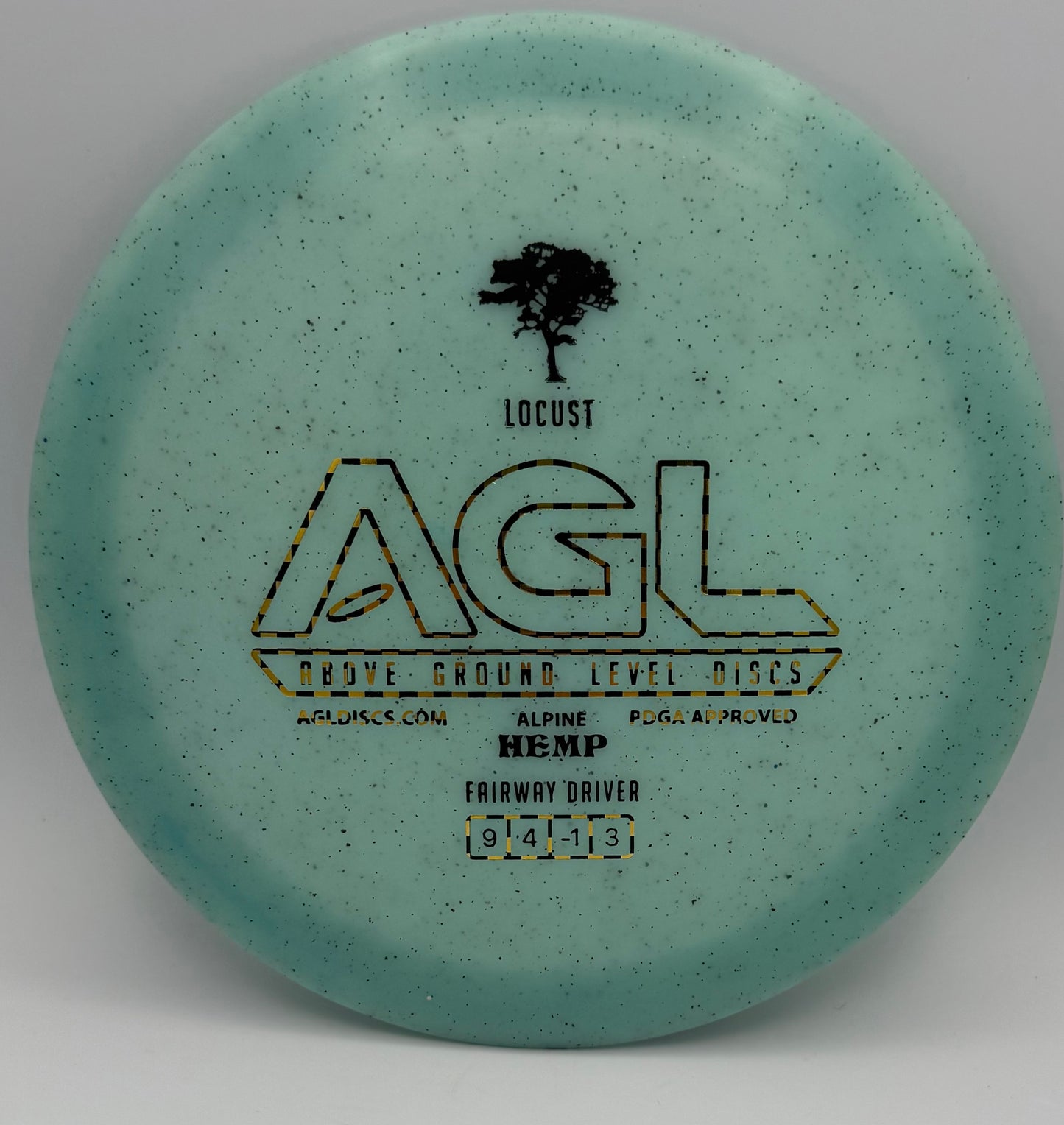 AGL Discs - Powder Blue Alpine Hemp Locust (AGL Bar Stamp)