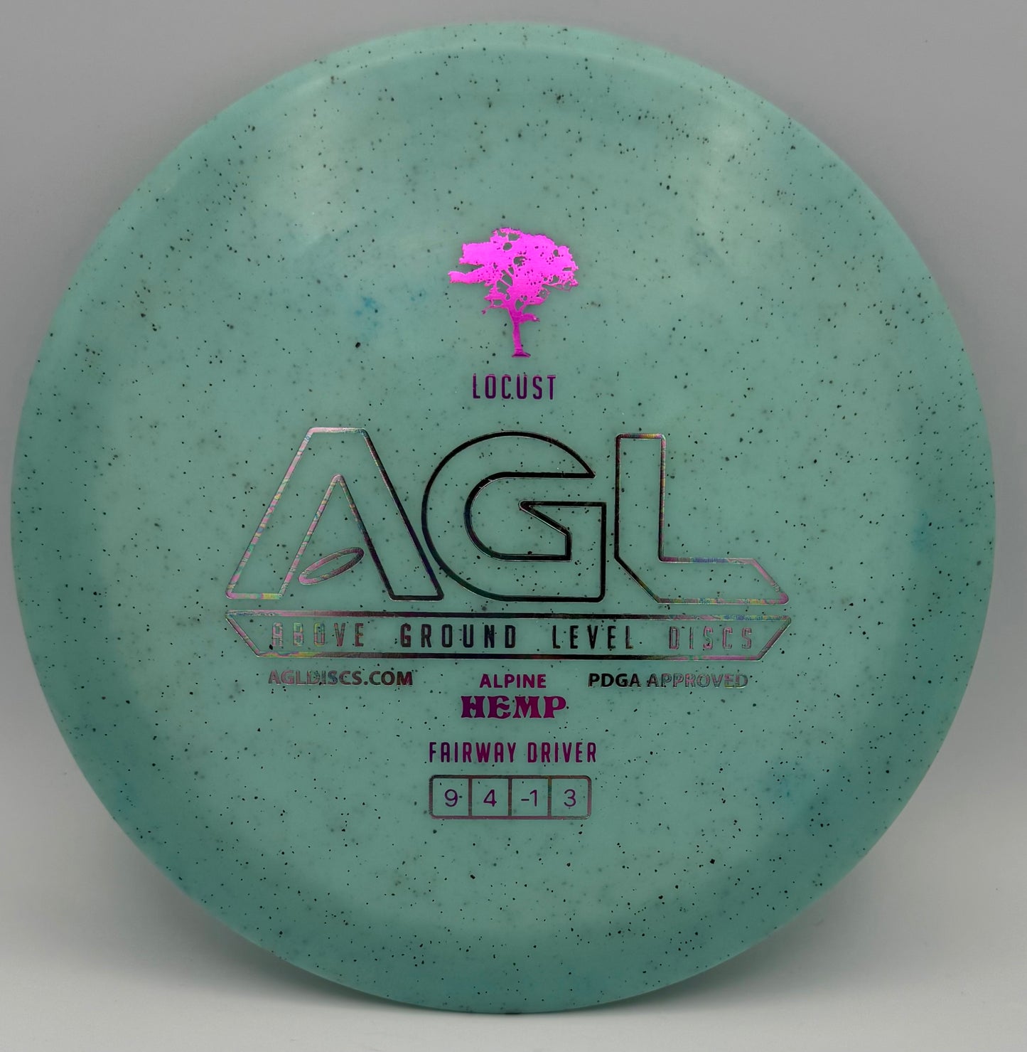 AGL Discs - Powder Blue Alpine Hemp Locust (AGL Bar Stamp)