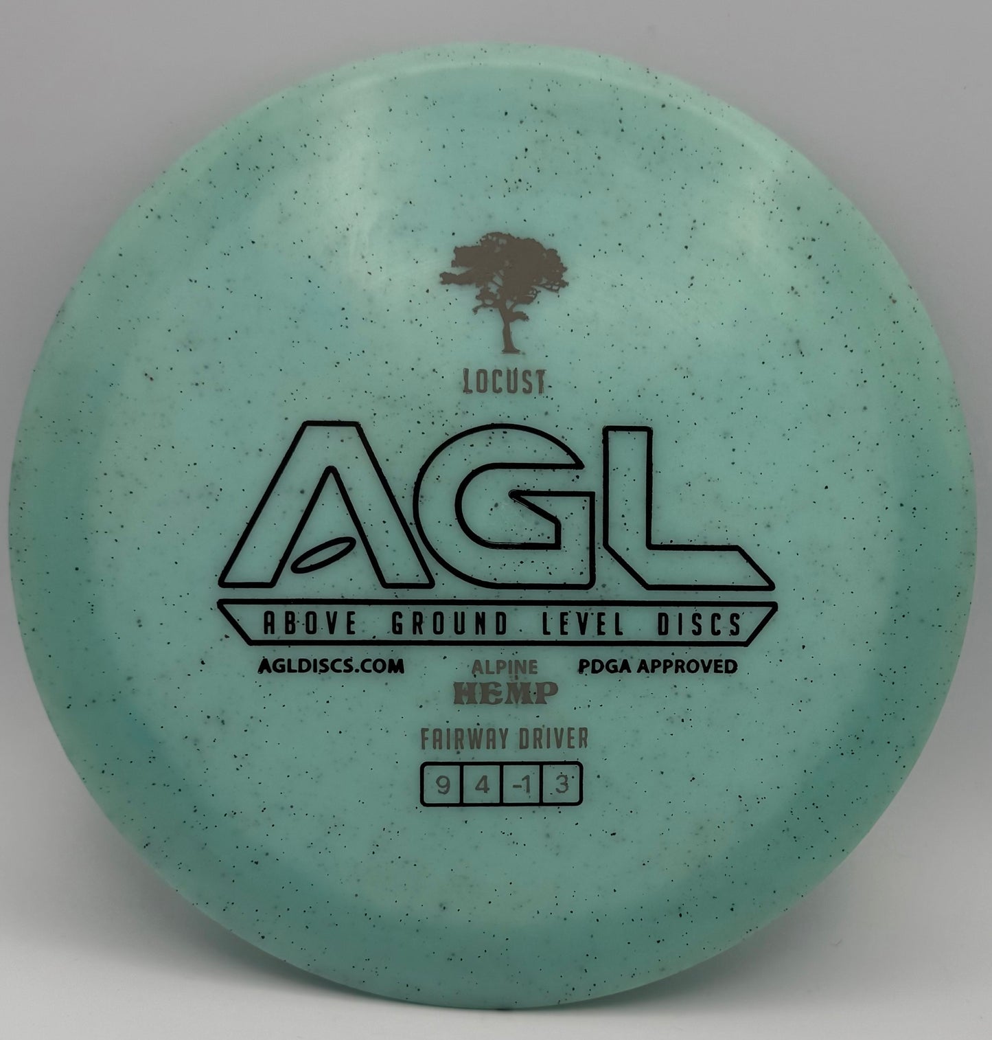 AGL Discs - Powder Blue Alpine Hemp Locust (AGL Bar Stamp)