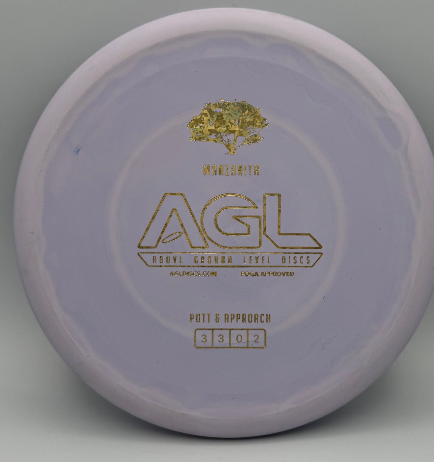 AGL Discs - Lilac Woodland Manzanita (AGL Bar Logo)