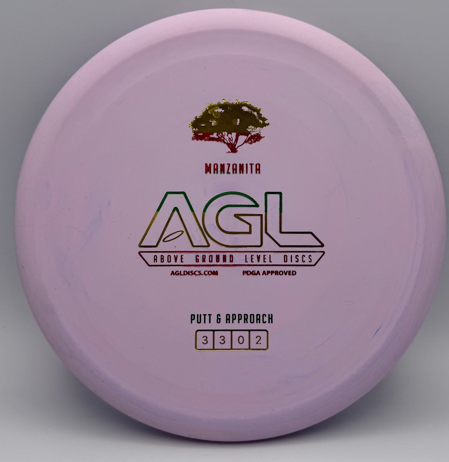 AGL Discs - Lilac Woodland Manzanita (AGL Bar Logo)