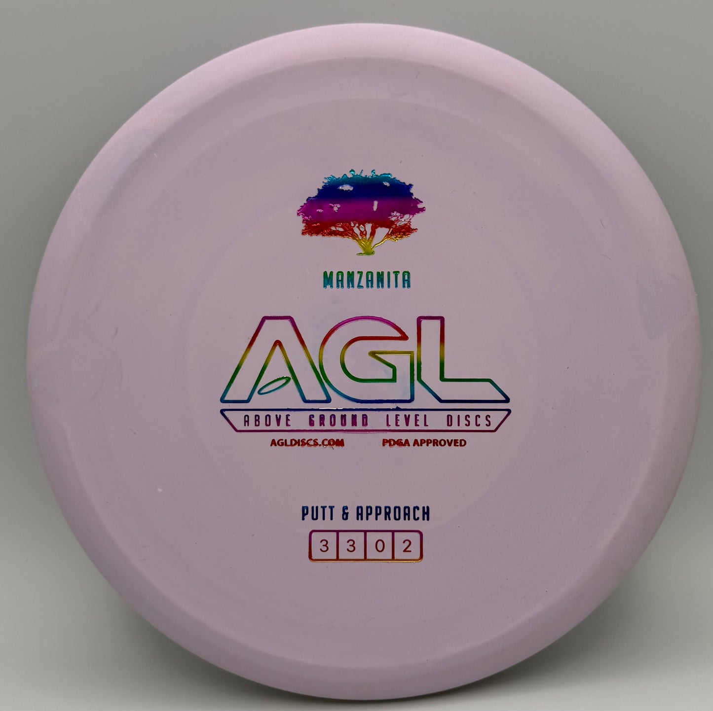 AGL Discs - Lilac Woodland Manzanita (AGL Bar Logo)