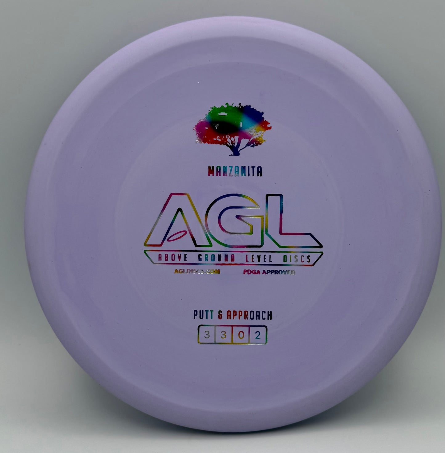 AGL Discs - Lilac Woodland Manzanita (AGL Bar Logo)