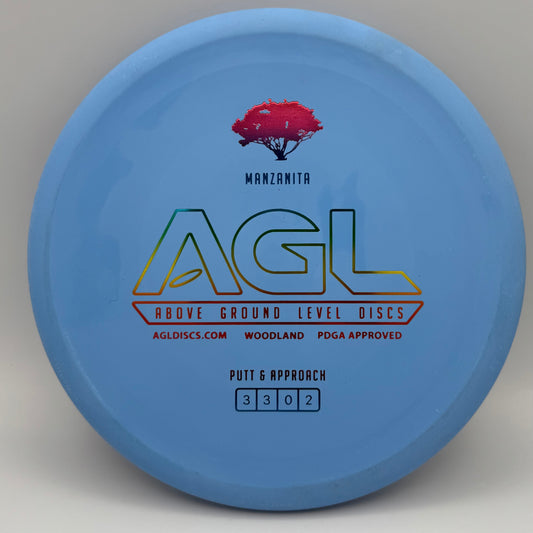 AGL Discs - Blue Woodland Manzanita (AGL Bar Logo)