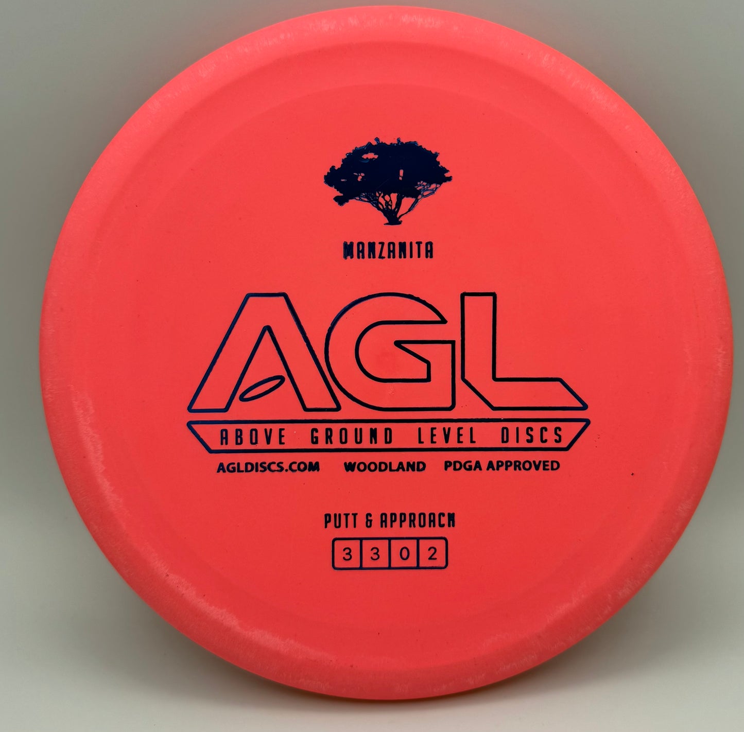 AGL Discs - Dragonfruit Woodland Manzanita (AGL Bar Logo)