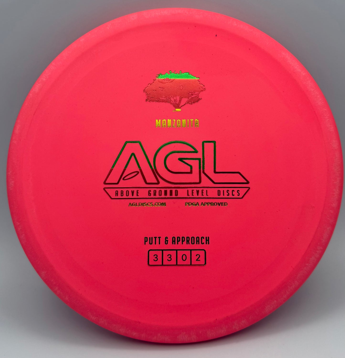 AGL Discs - Dragonfruit Woodland Manzanita (AGL Bar Logo)