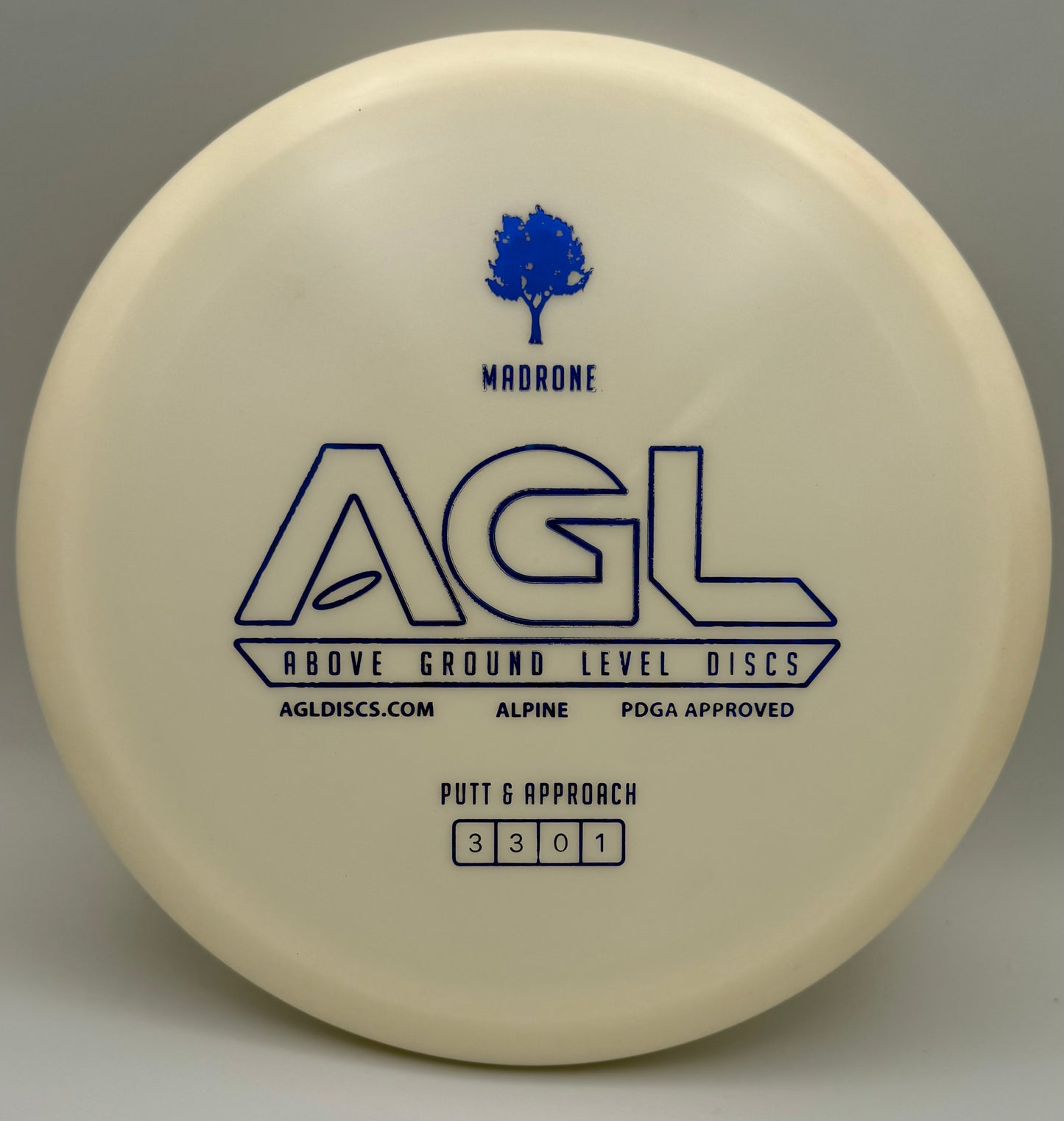 AGL Discs - Snowy White Alpine Madrone (AGL Bar Stamp)