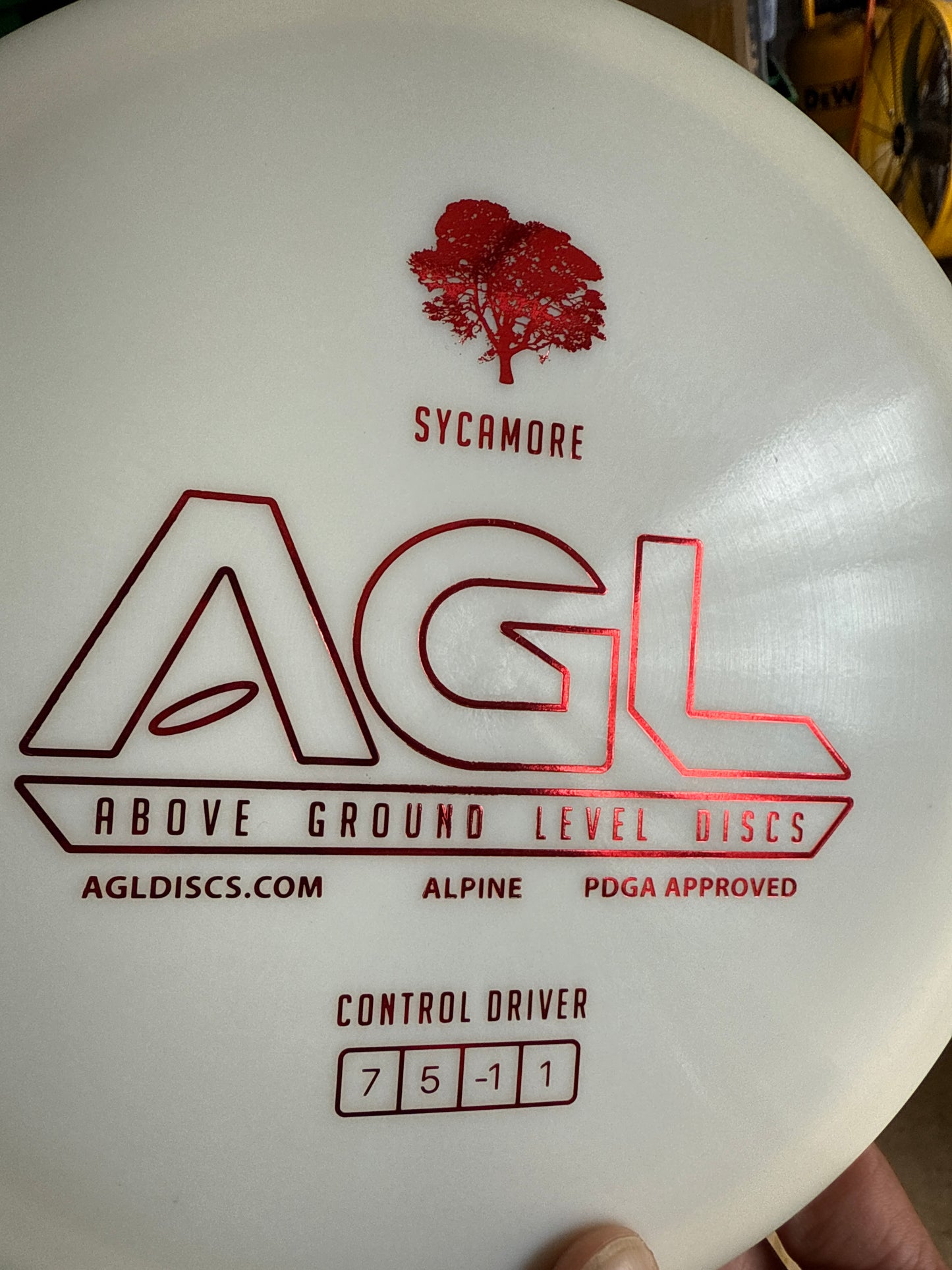 AGL Discs - Daisy White Alpine Sycamore (AGL Bar Stamp)