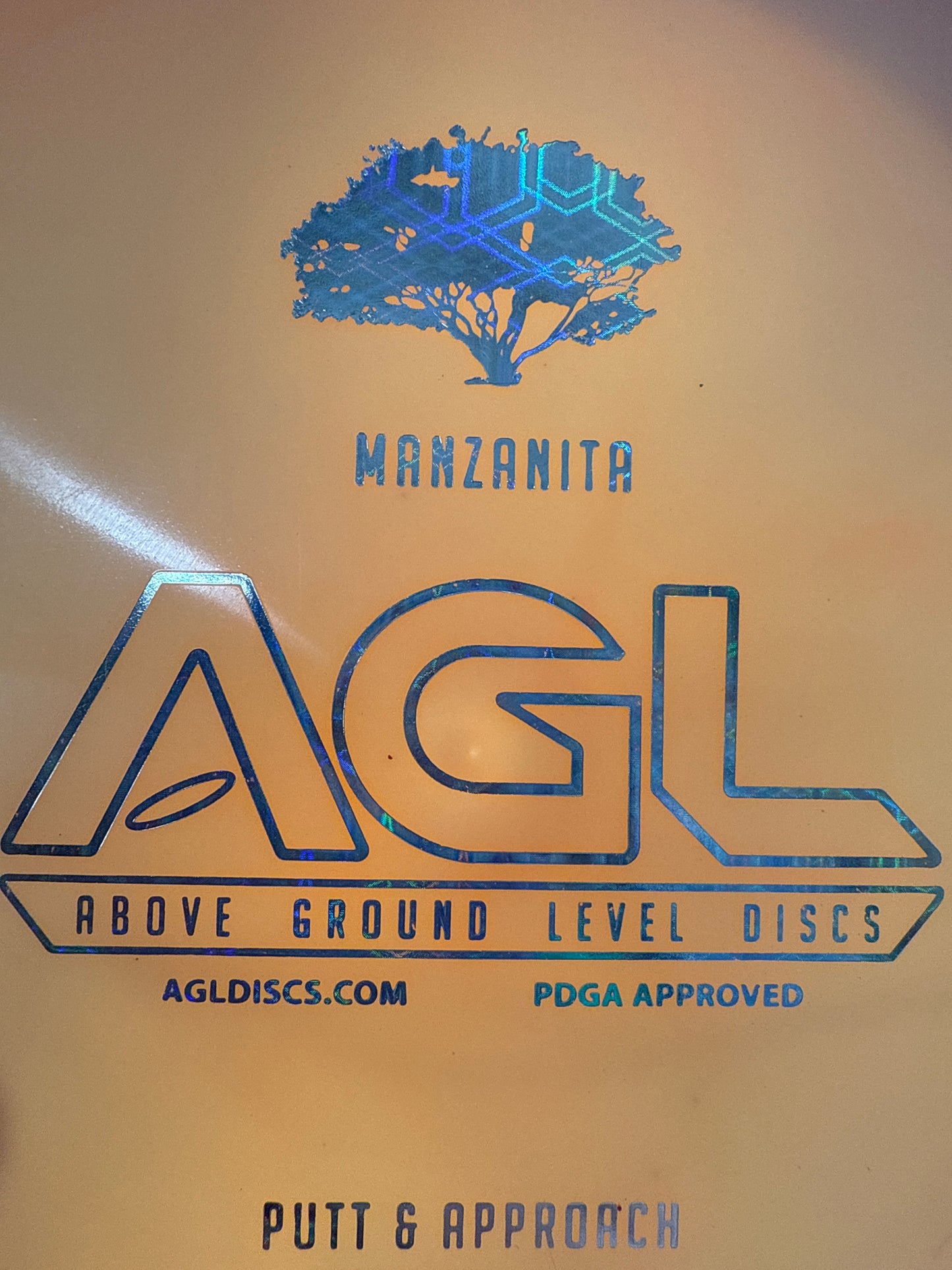 AGL Discs - Cantaloupe Alpine Manzanita (AGL Bar Stamp)