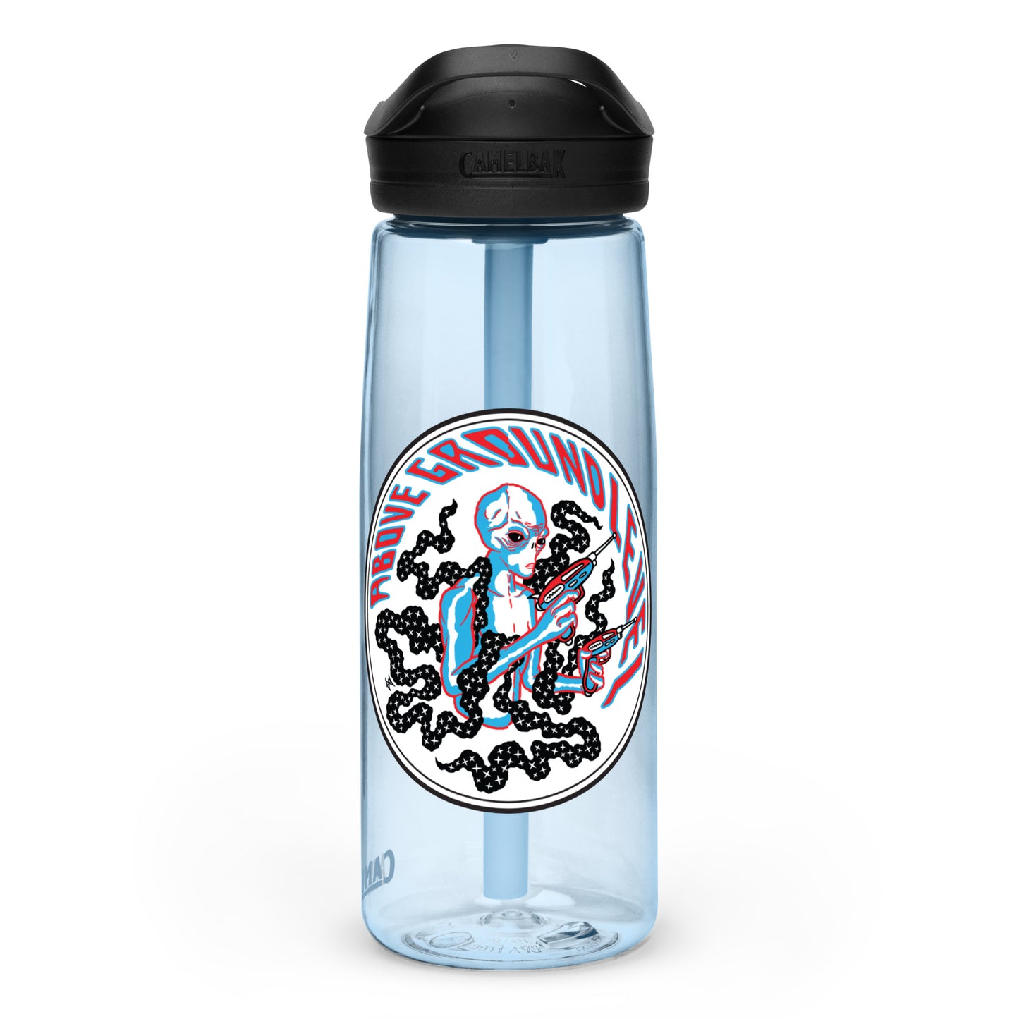 AGL Discs - Sports water bottle (with AGLien design by Ryan Koster)