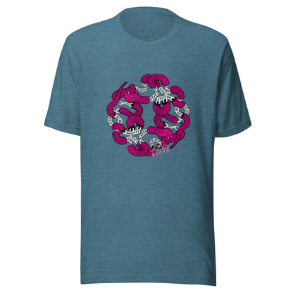 AGL Discs - Chain Snake Unisex T (Pink / White Snake)