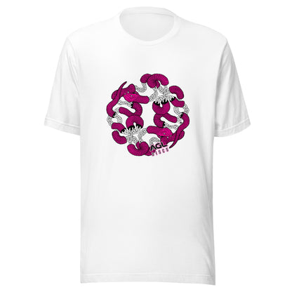 AGL Discs - Chain Snake Unisex T (Pink / White Snake)