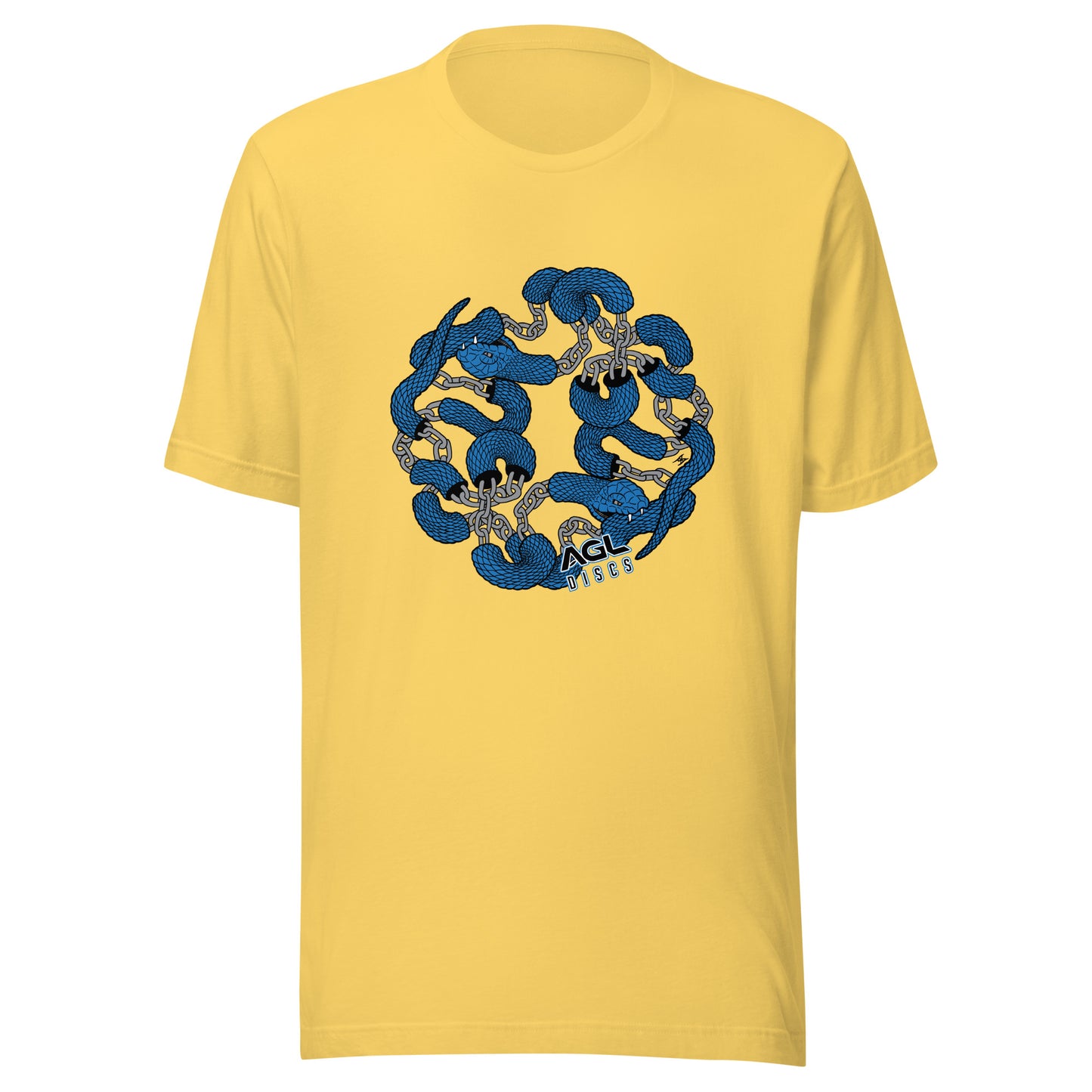 AGL Discs - Chain Snake Unisex T (Blue / Grey Snake)