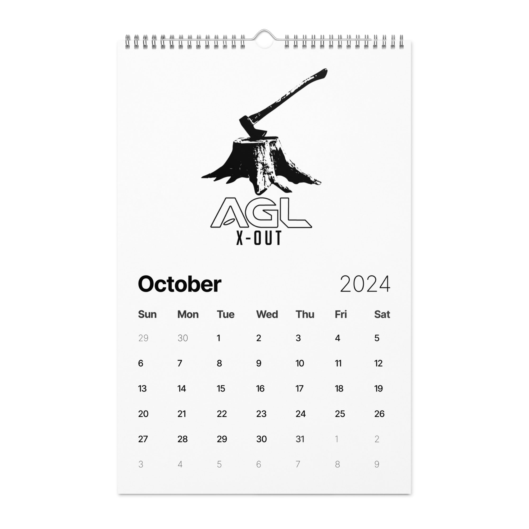 AGL Discs Wall calendar 2024