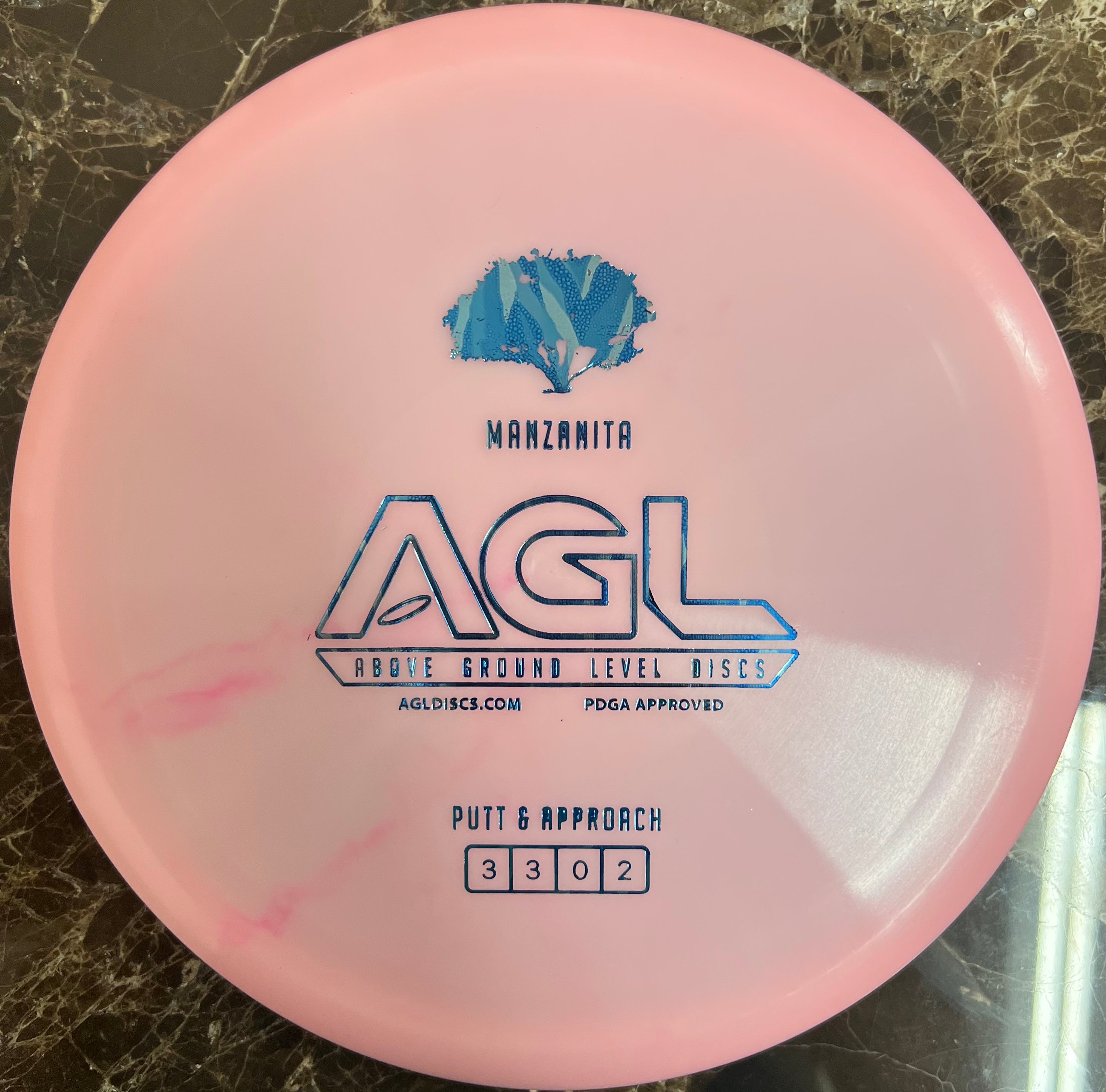 AGL Discs Cotton Candy Pink Alpine Manzanita AGL Bar Stamp