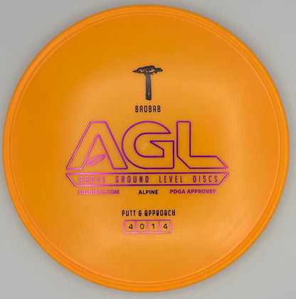 AGL Discs - Soda Pop Orange Alpine Baobab (AGL Bar Stamp)