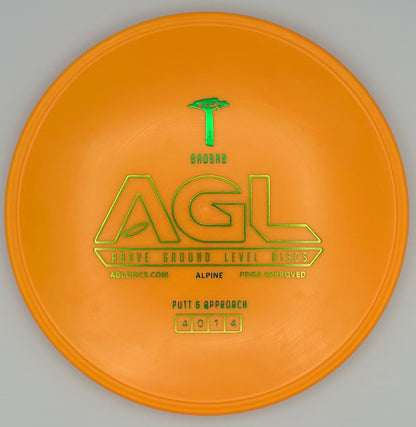 AGL Discs - Soda Pop Orange Alpine Baobab (AGL Bar Stamp)